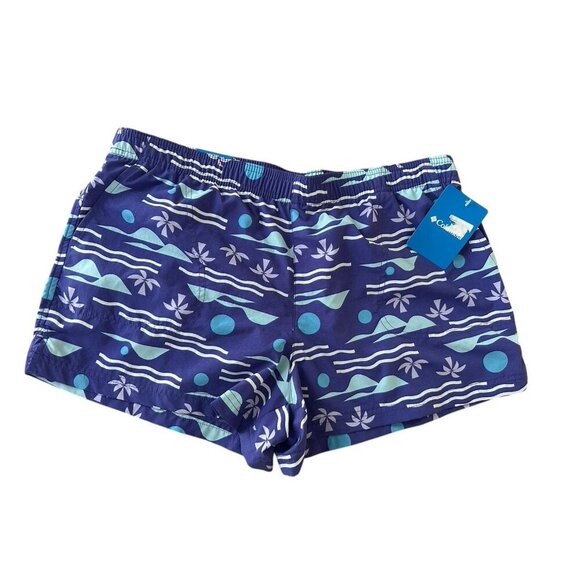 Columbia Women's Shorts Sandy II River Printed Sun Protection & Water-repellent - Picture 1 of 16